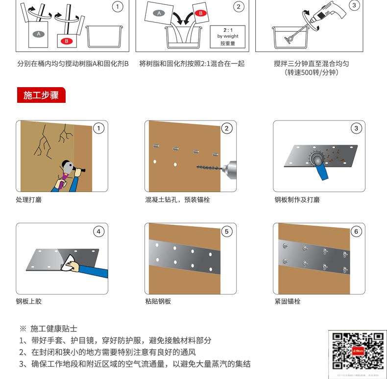 包钢子长粘钢加固施工过程